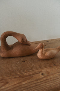 Antique Hand Carved English Duck and Goose