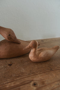 Antique Hand Carved English Duck and Goose