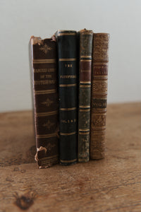 Set Of Antique Leather Books