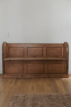 Load image into Gallery viewer, Antique English Church Pew Bench

