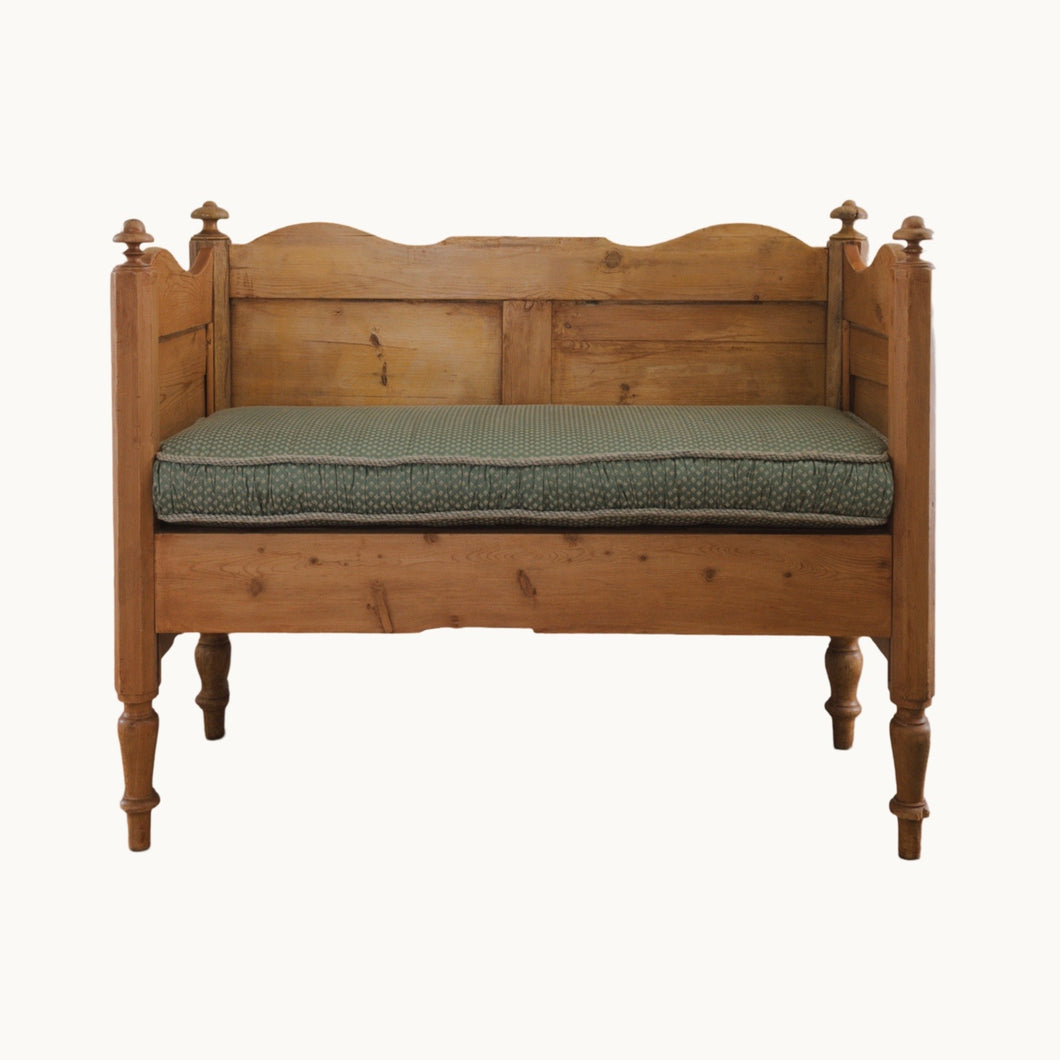 Antique French Country Pine Bench