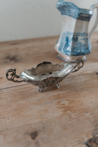 Ornate Silver-plated Sauce Bowl