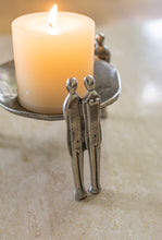 Load image into Gallery viewer, Brutalist Cast Pewter Candle Holder by Patrick Meyer
