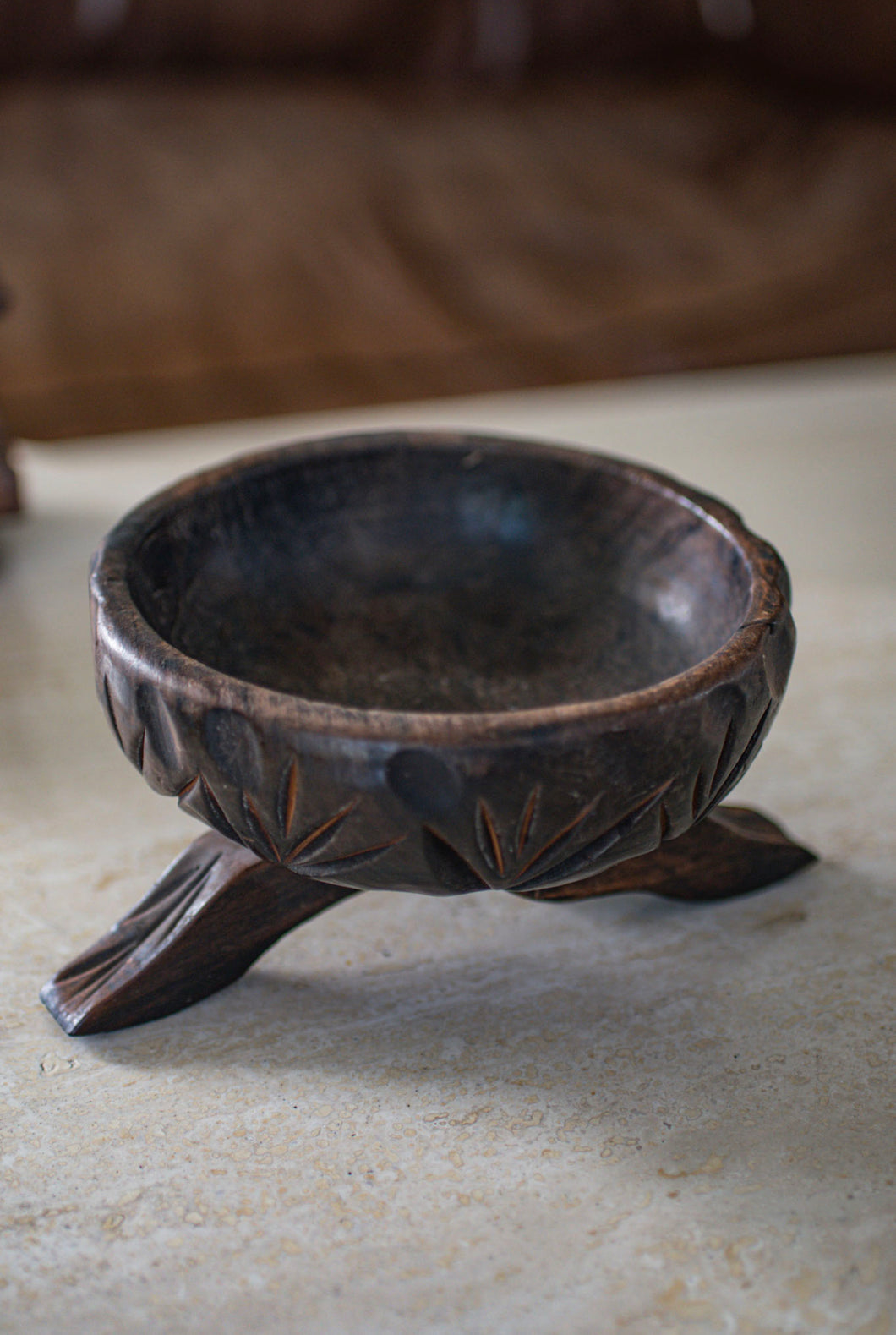 Hand Carved Spanish Bowl