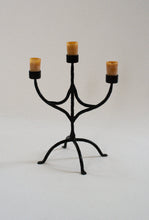 Load image into Gallery viewer, Hand Forged Cast Iron Candelabra
